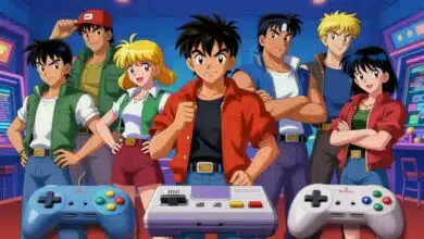 Capa estilizada mostrando personagens icônicos dos jogos de MegaDrive dos anos 90, controle original e fundo vibrante em estilo arcade