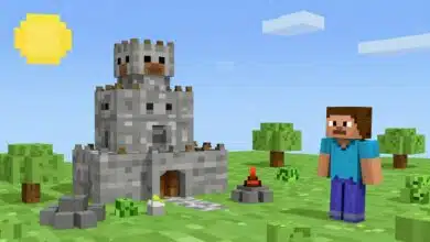 Uma colagem de vários jogos sandbox criativos, mostrando um castelo de Minecraft, um foguete de Kerbal Space Program e uma base em Valheim, simbolizando a criatividade sem limites.